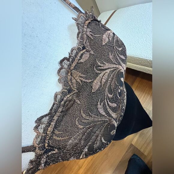 Tootsies boutique Elegant Black and Brown Evening Dress size 2 - Picture 6 of 7